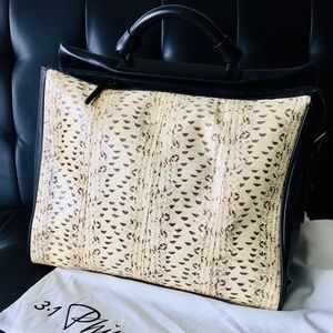 3.1 Philip Llim Python Shoulder Bag